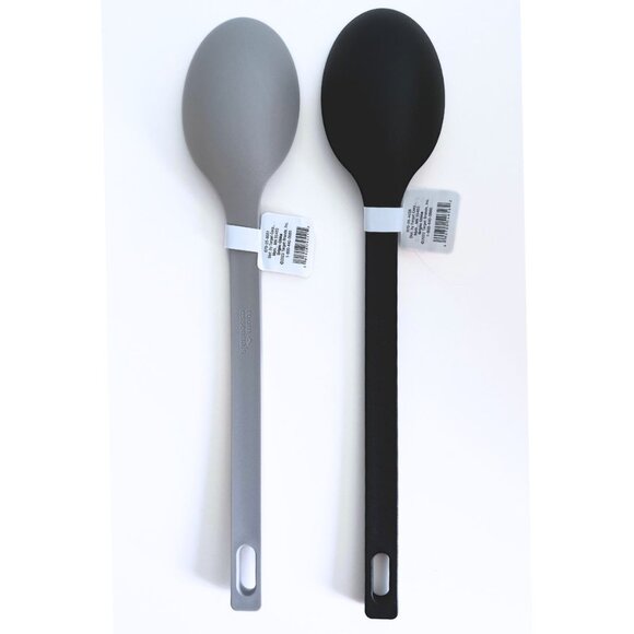 ROOM ESSENTIALS Bundle Nylon Solid Kitchen Spoons Grey and Black NWT - Picture 2 of 3